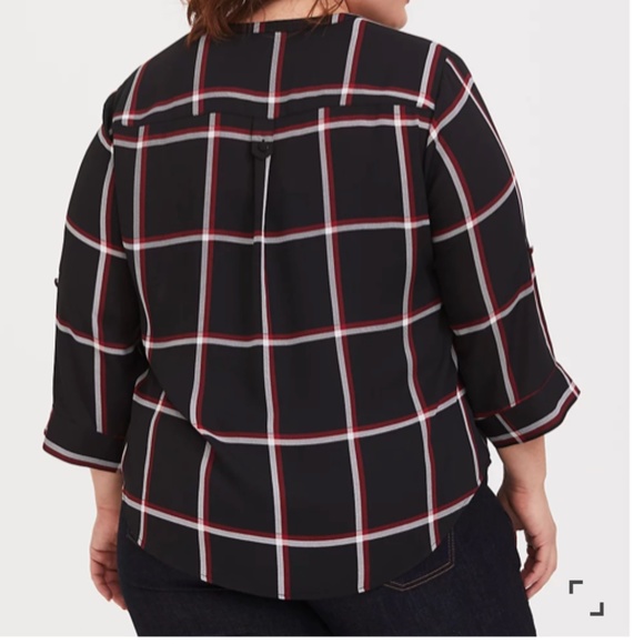 GEORGETTE BUTTON DOWN BLOUSE - Picture 2 of 5